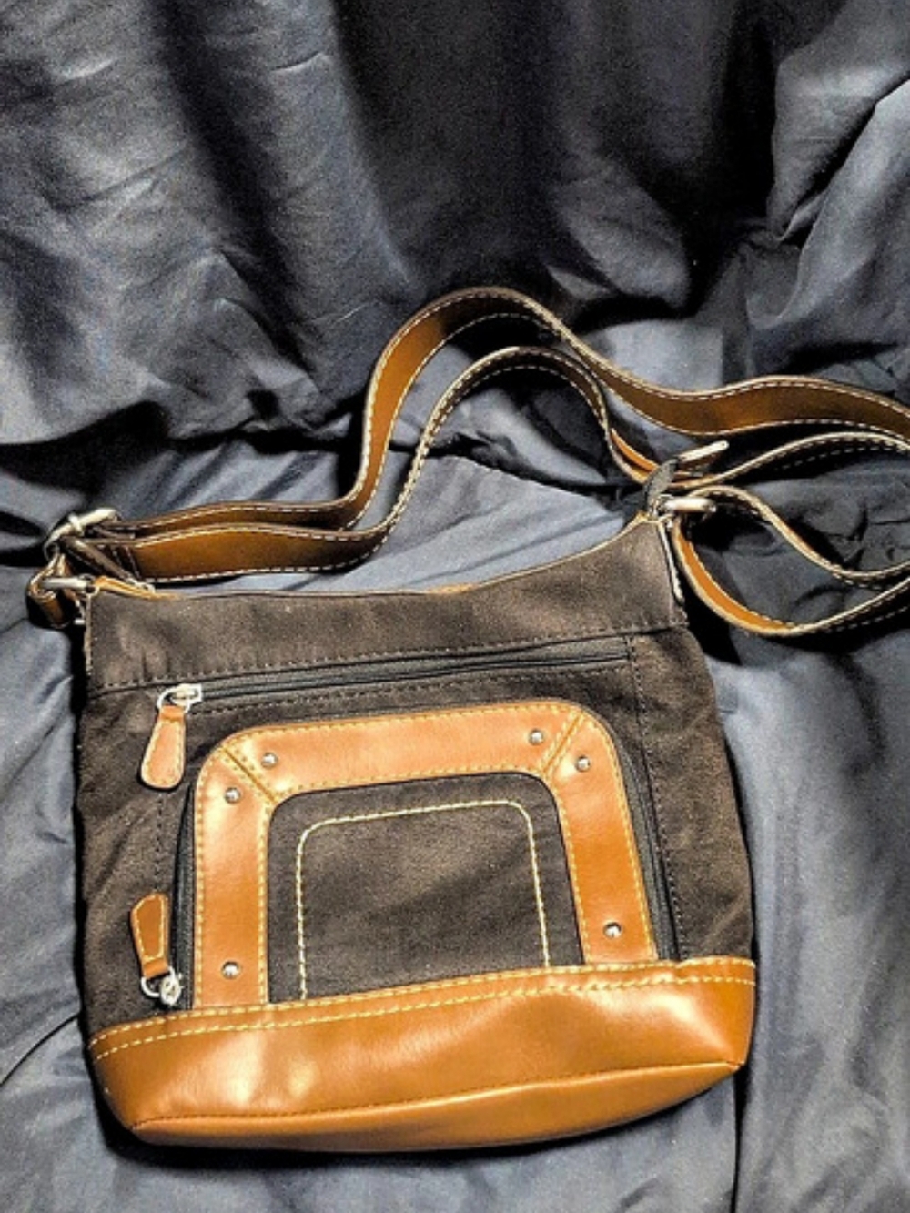 St. Johns Bay Crossbody Bag in Black & Brown